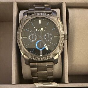 Fossil Black and Gray Chronograph Watch